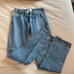 Zara Straight Leg Jeans, Size 2, Lightly Worn